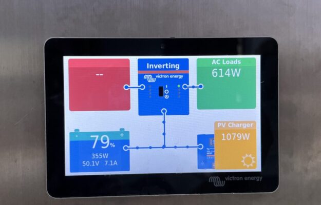 Shearwater on K'Gari -inverter screen